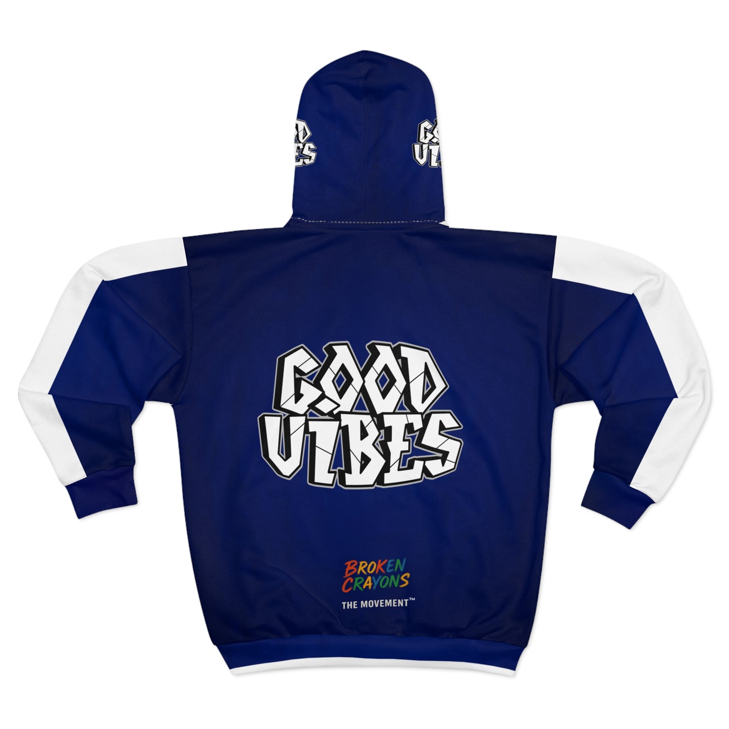 Broken Crayons Collection Good Vibes Unisex Zip Hoodie  Trendy, Stylish,  Streetwear