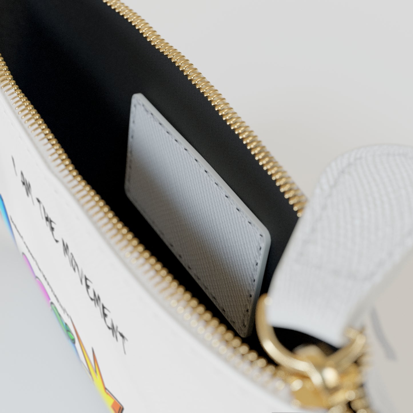 I AM THE MOVEMENT" Zippered Pouch – Bold, Empowering Accessory | Broken Crayons™