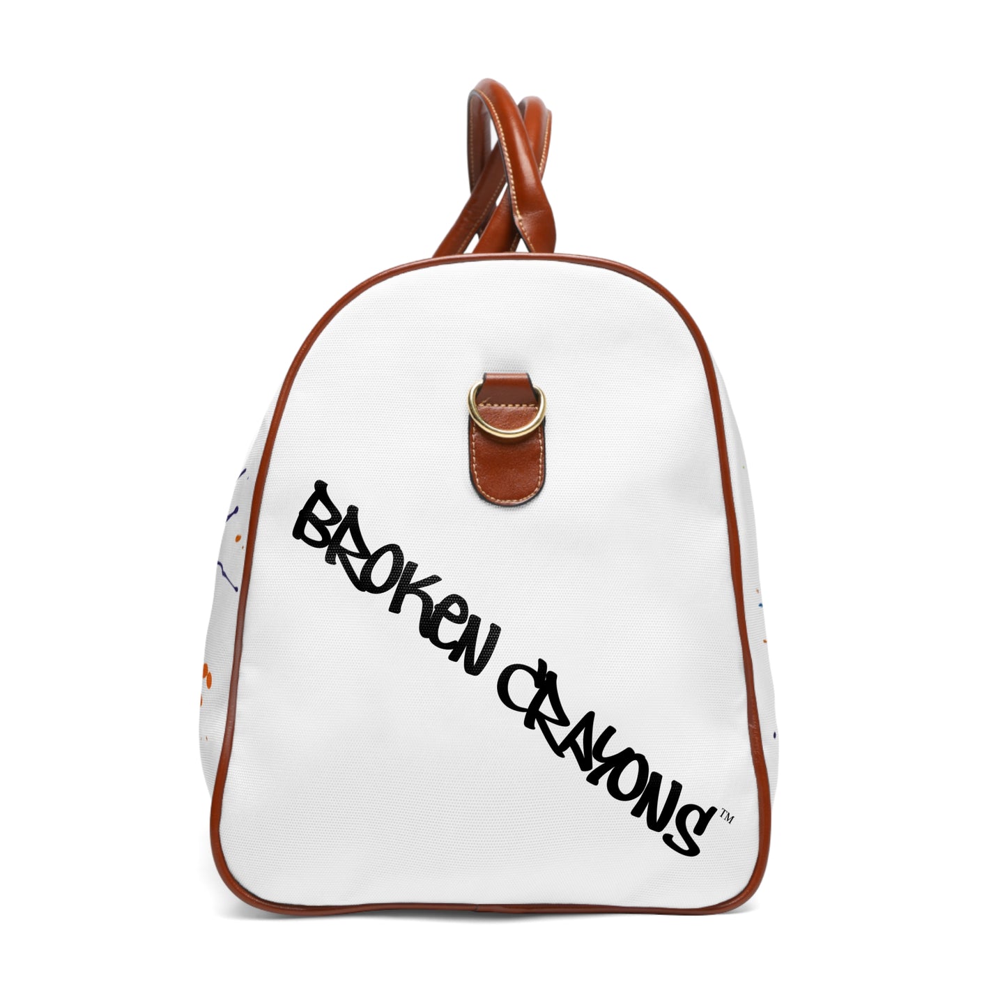 Broken Crayons Collection Stylish Waterproof Travel Bag, Urban Duffel, Graffiti Artwork