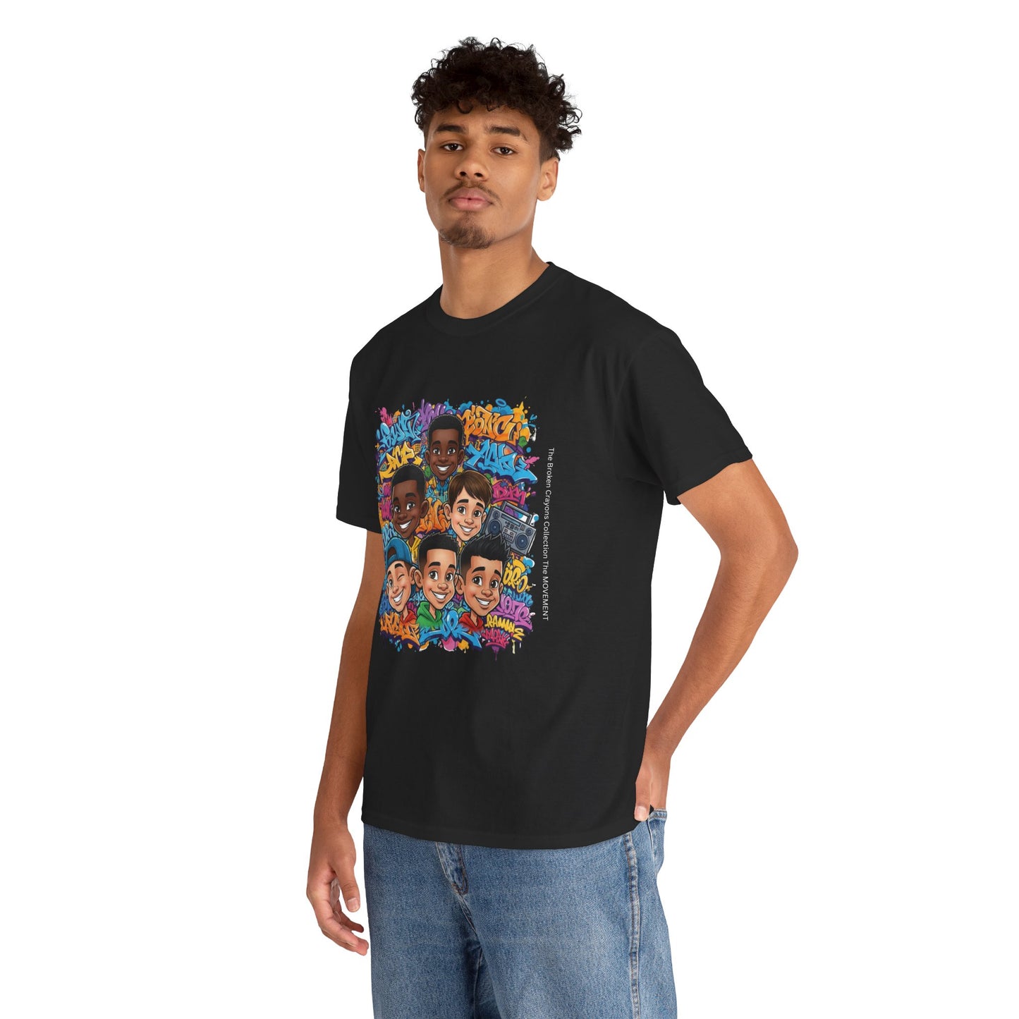 Broken Crayons Empowerment Tee, Unisex Graphic T-Shirt, Proud Boy of Color Shirt, Hip-Hop Inspired Apparel, Motivational Fashion, Streetwear