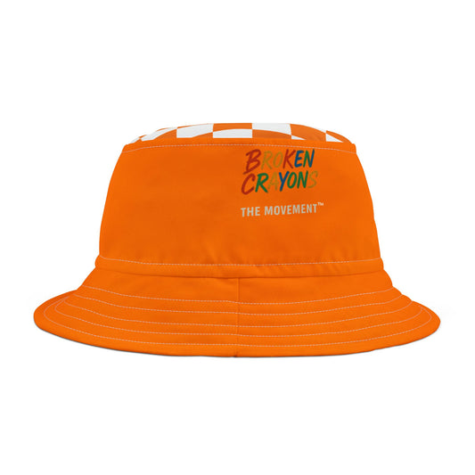 Broken Crayons Collection Colorful Bucket Hat,  Unisex Cap Everyday Wear for trendsetters