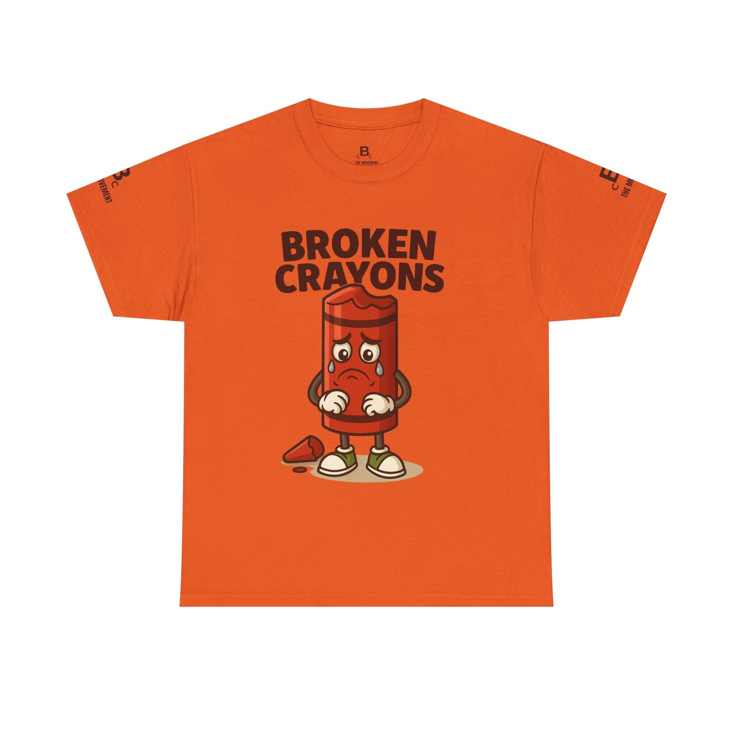 Broken Crayons Unisex Heavy Cotton Tee - Educational Graphic T-Shirt, Gift for Teachers, Kids Apparel, Fun Learning Shirt, Back to School