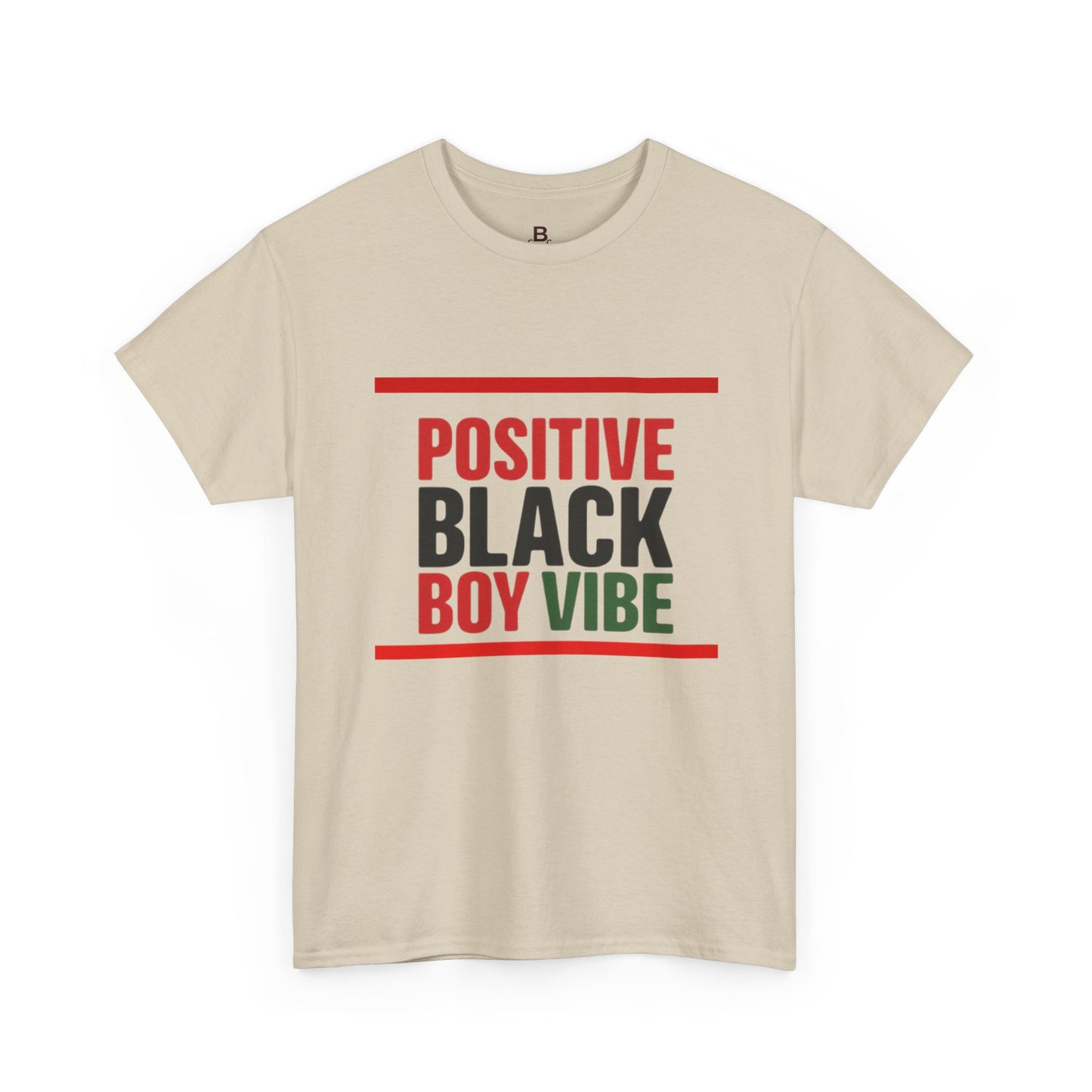 Positive Black Boy Vibe Tee - Unisex Cotton T-Shirt for Affirmation