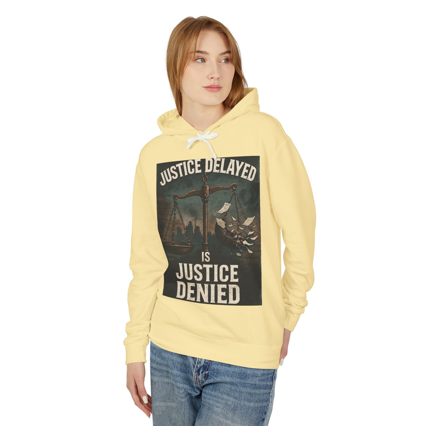 Broken Crayons Collection Justice Delayed Is Justice Denied Hoodie - Protest Statement Sweatshirt