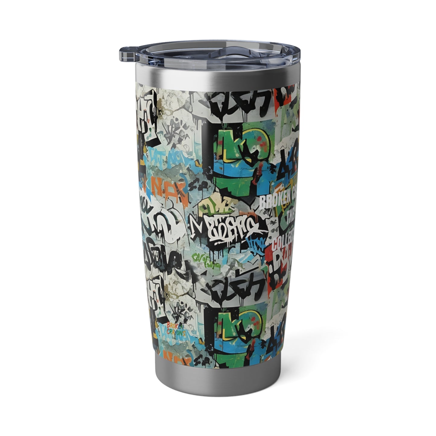 Broken Crayons Collection Urban Graffiti Tum Artistic Drinkware, Street Art Mug,