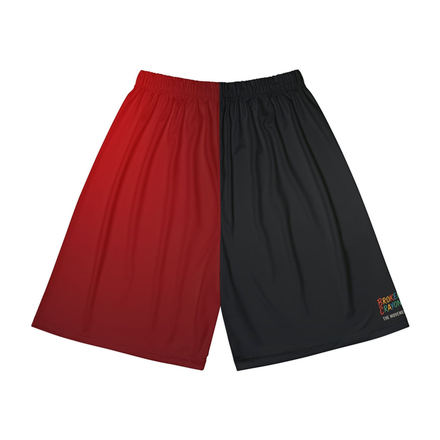 Broken Crayons Collection Men's Gradient Sports Shorts - Stylish Athletic Wear for Active Lifestyle, Gym, Running