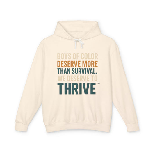 Broken Crayons We Deserve to Thrive™ Hoodie – Empower Boys of Color to Rise