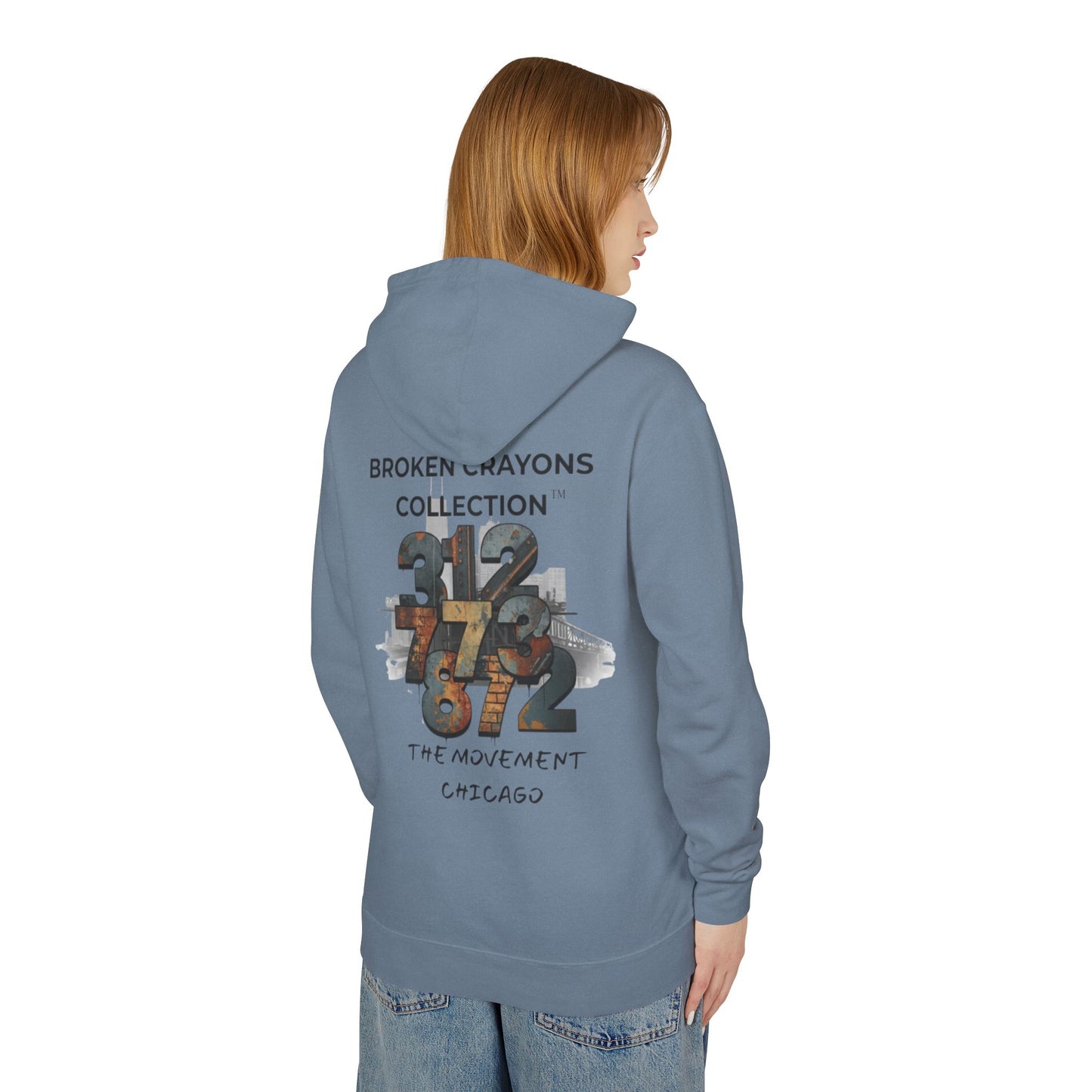 Broken Crayons Collection™ Chicago Hoodie – 312/773/872 Area Code Design