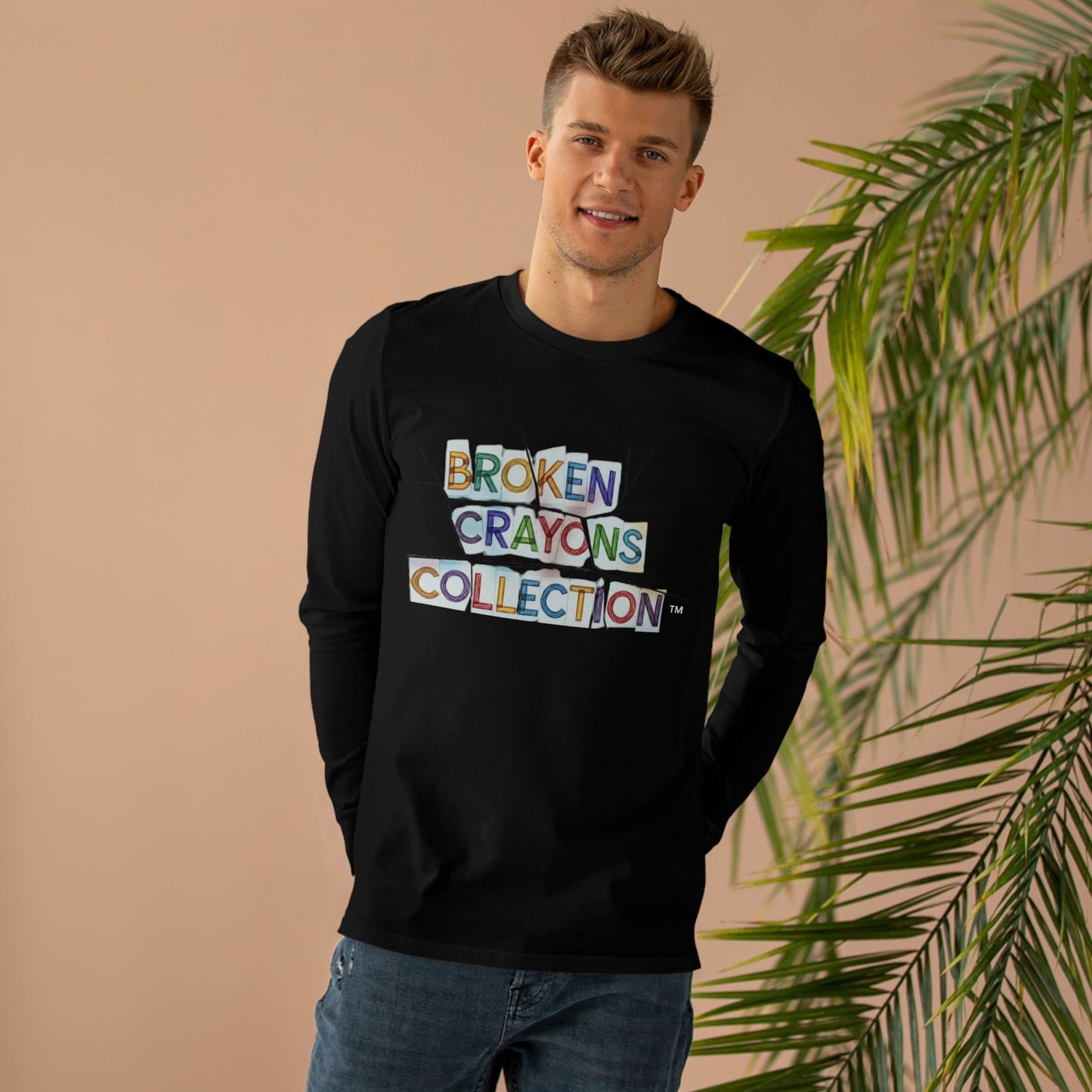 Broken Crayons Long sleeve Tee - Creativity, Self-Expression, Art Lover Gift, Motivational Shirt, Casual Wear, Gallery Event