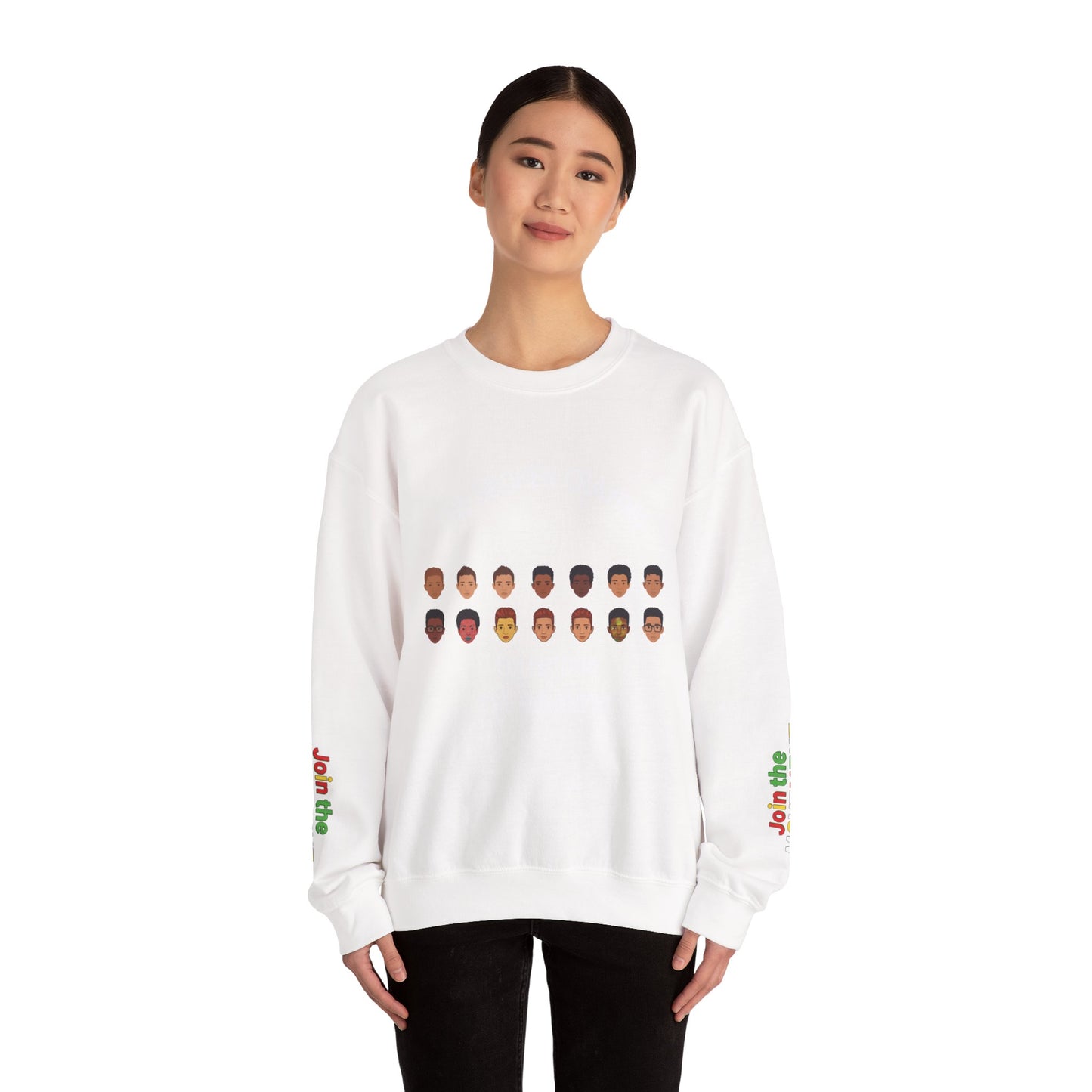 The Broken Crayons Collection - Join The Movement Sweatshirt | Diverse Faces & Unity Apparel"