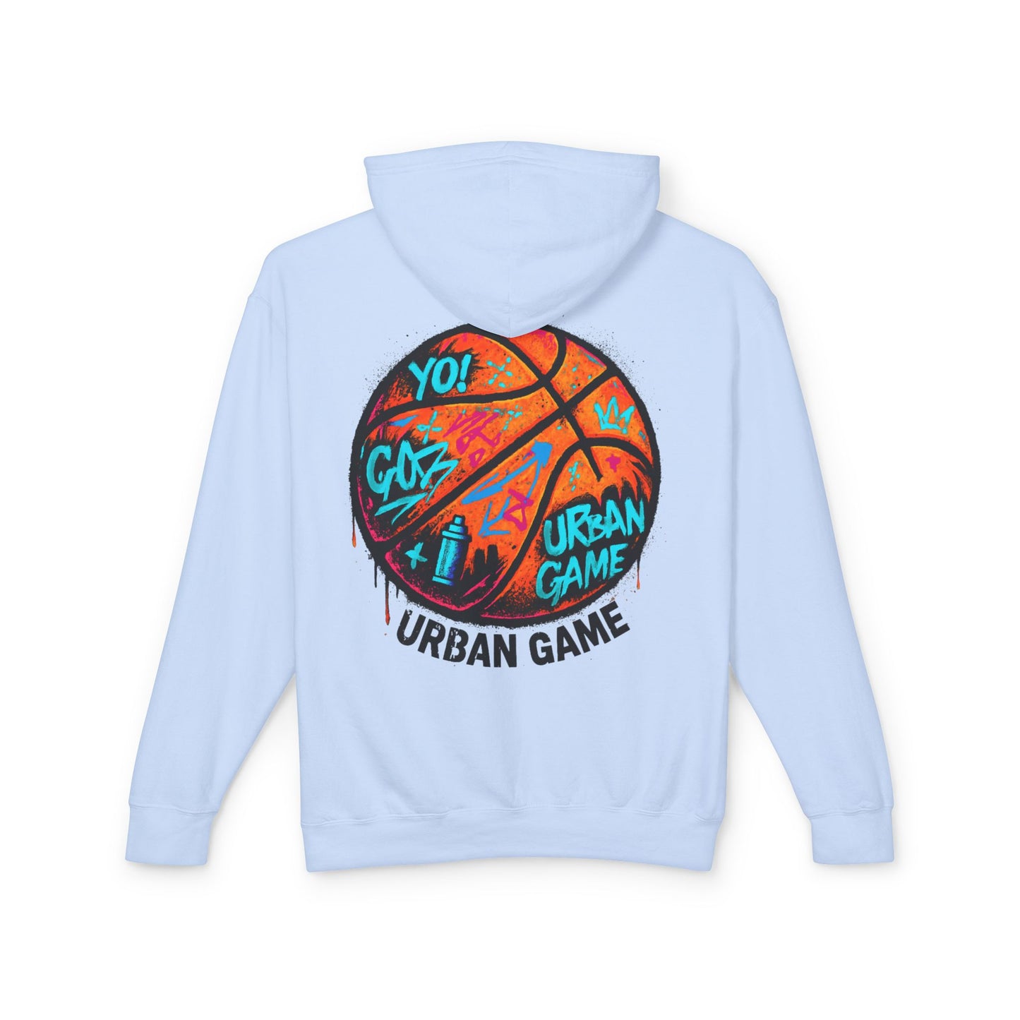 Broken Crayons Collection"Street Flight" Urban Graffiti Basketball Hoodie | Unisex Sweatshirt