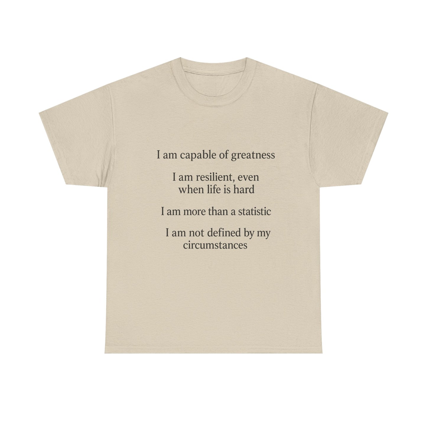 Inspirational Quote Tee for Personal Growth, Motivational T-Shirt, Unisex Affirmation Shirt, Gift for Students, Positive Vibes Apparel