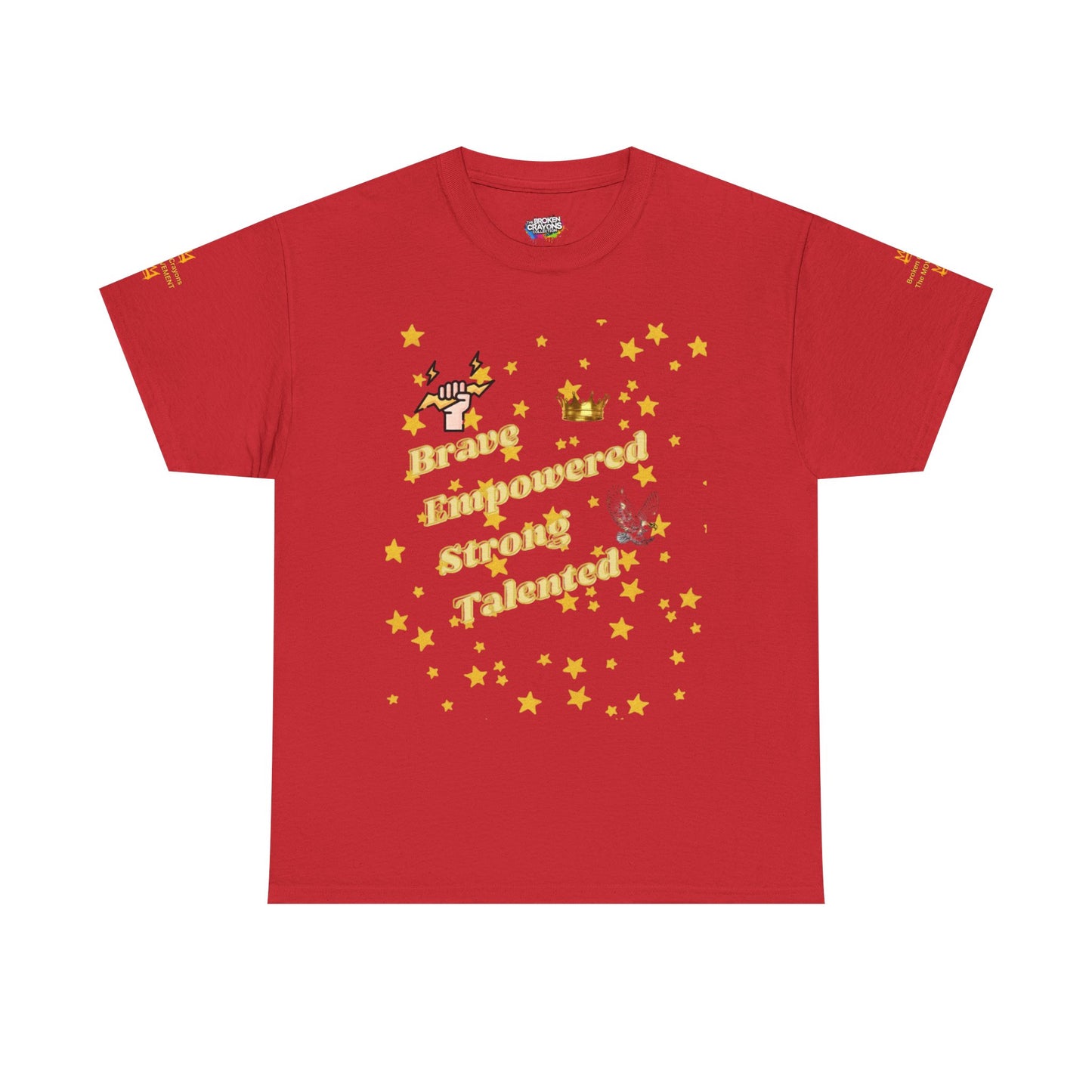 Brave, Empowered, Strong, Talented Stars Tee - Broken Crayons The Movement"