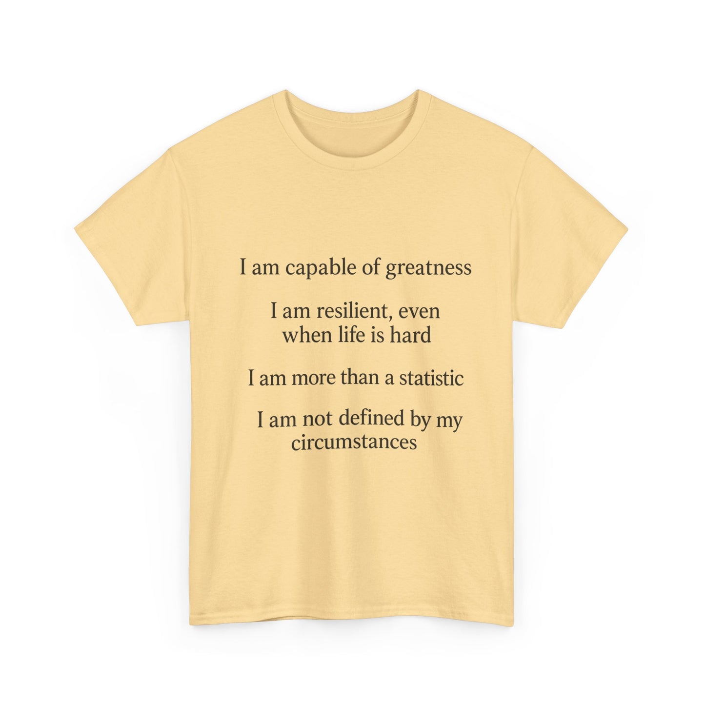 Inspirational Quote Tee for Personal Growth, Motivational T-Shirt, Unisex Affirmation Shirt, Gift for Students, Positive Vibes Apparel
