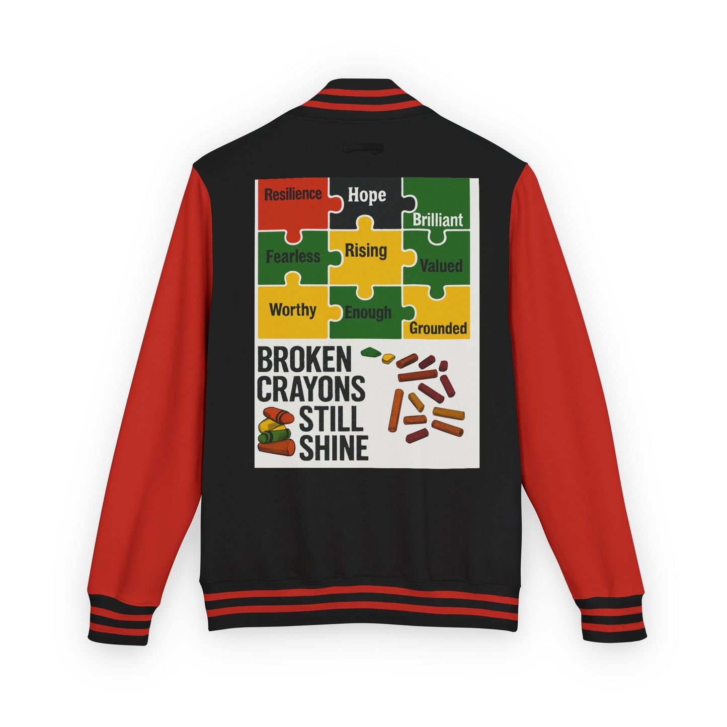 Unisex Inspirational Letterman Jacket, Resilience Hope Style, Motivational Apparel, Gifts for Friends, Casual Wear, College Spirit Wear