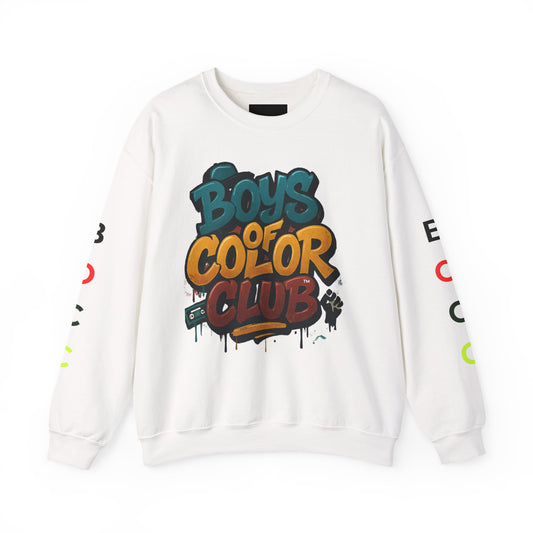 Broken Crayons Collection -Boys of Color Club Sweatshirt - Unisex Heavy Blend™ Crewneck