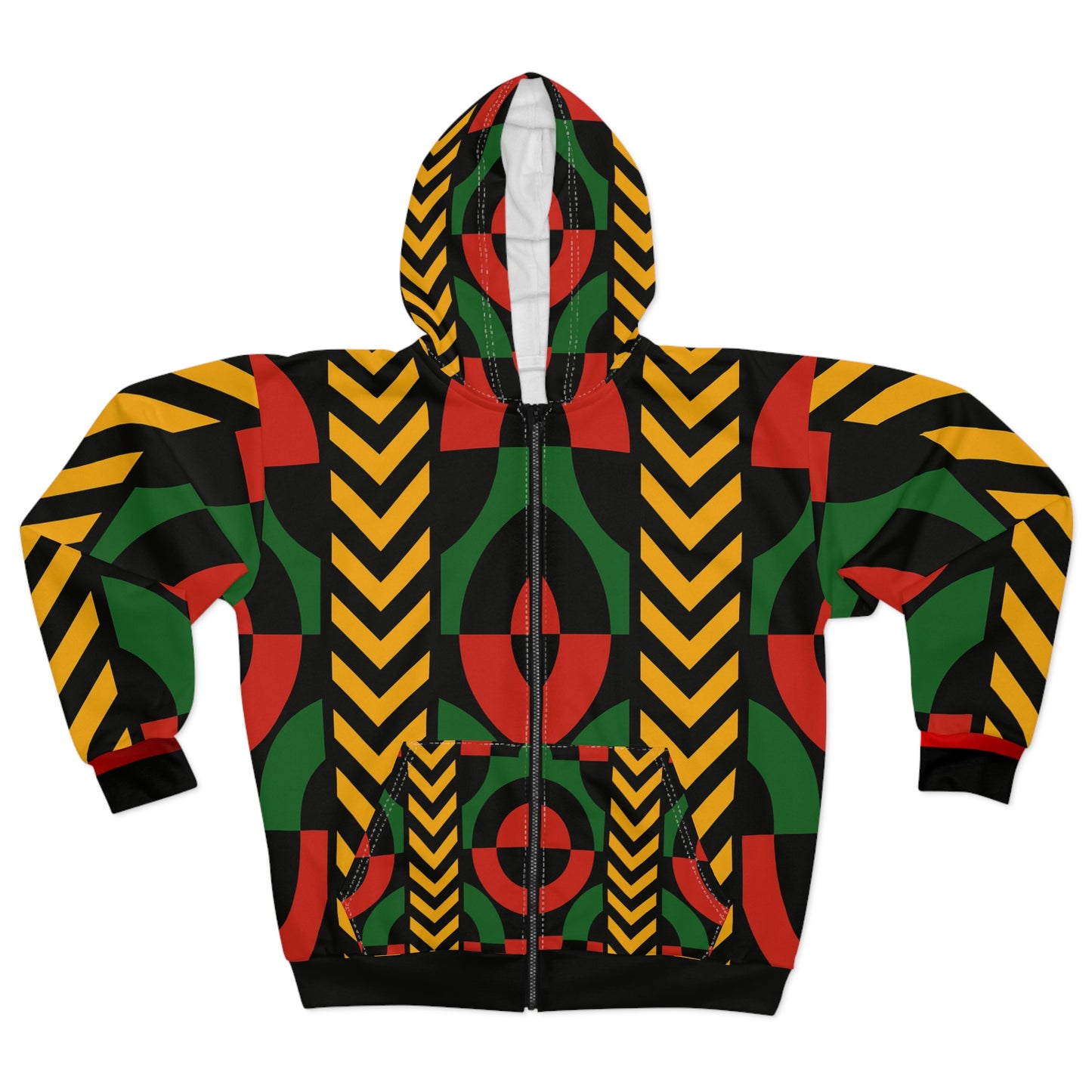 Broken Crayons Collection Vibrant Graphic Unisex Zip Hoodie, Colorful Zip-Up Jacket, Trendy Streetwear