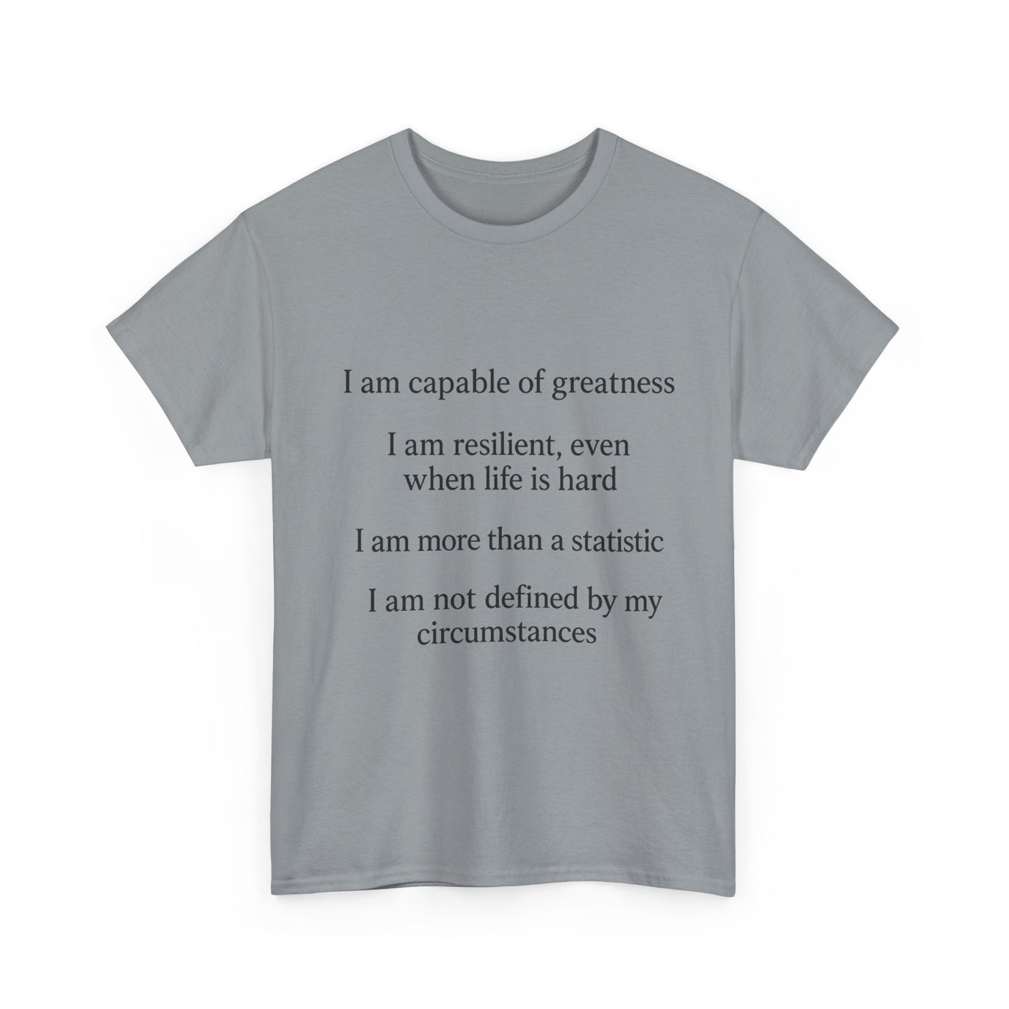 Inspirational Quote Tee for Personal Growth, Motivational T-Shirt, Unisex Affirmation Shirt, Gift for Students, Positive Vibes Apparel