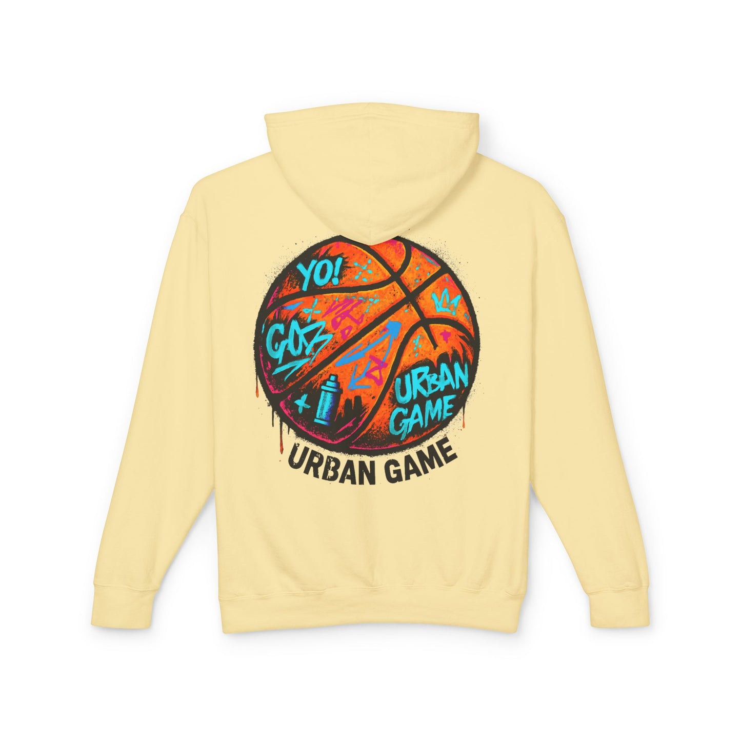 Broken Crayons Collection"Street Flight" Urban Graffiti Basketball Hoodie | Unisex Sweatshirt