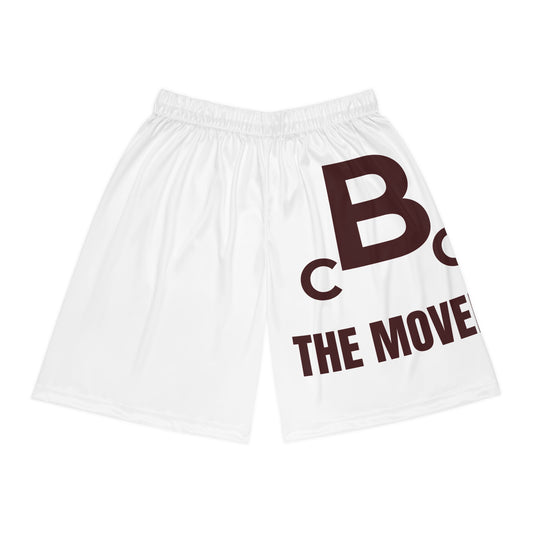 Broken Crayons Collection -White "BCC The Movement" Basketball Shorts - Athletic Apparel