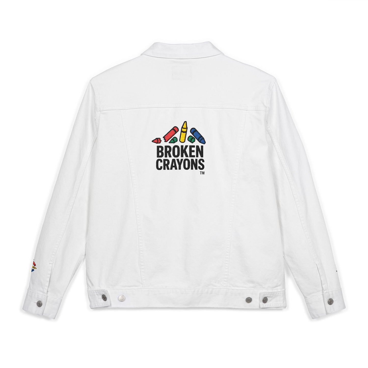 Broken Crayons™ Denim Jacket – Bold Statement Piece for Boys of Color