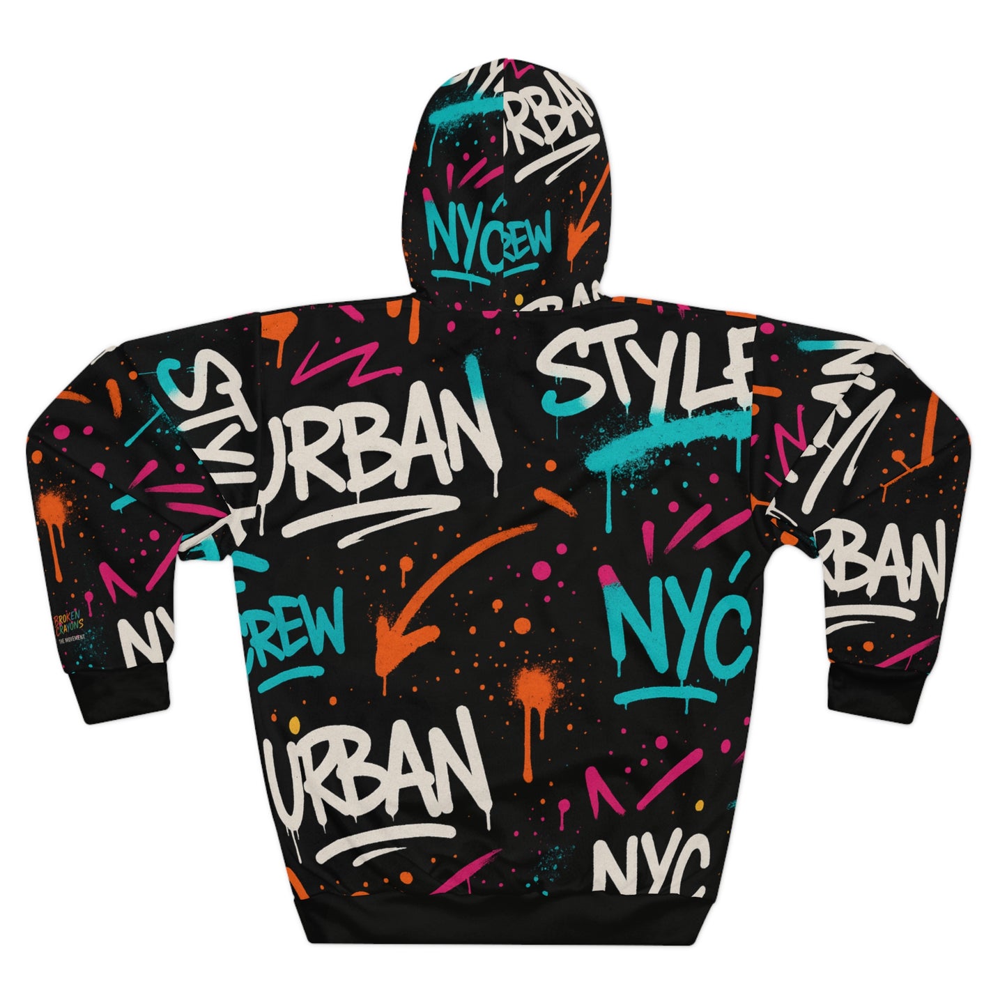 Broken Crayons Collection Urban Graffiti Unisex Pullover Hoodie