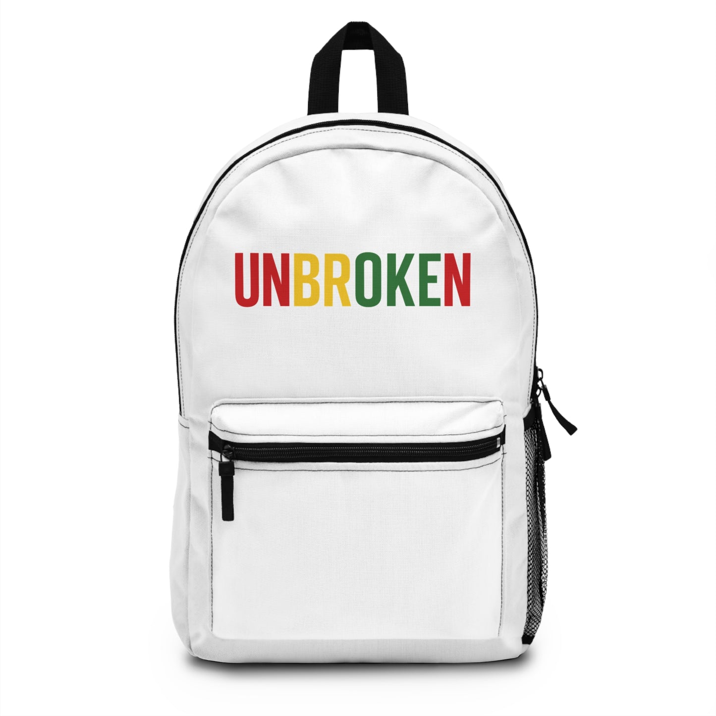 Unbroken Inspirational Backpack, Motivational Bag for Students, Travel, Gym, Gifts for Friends, Everyday Use