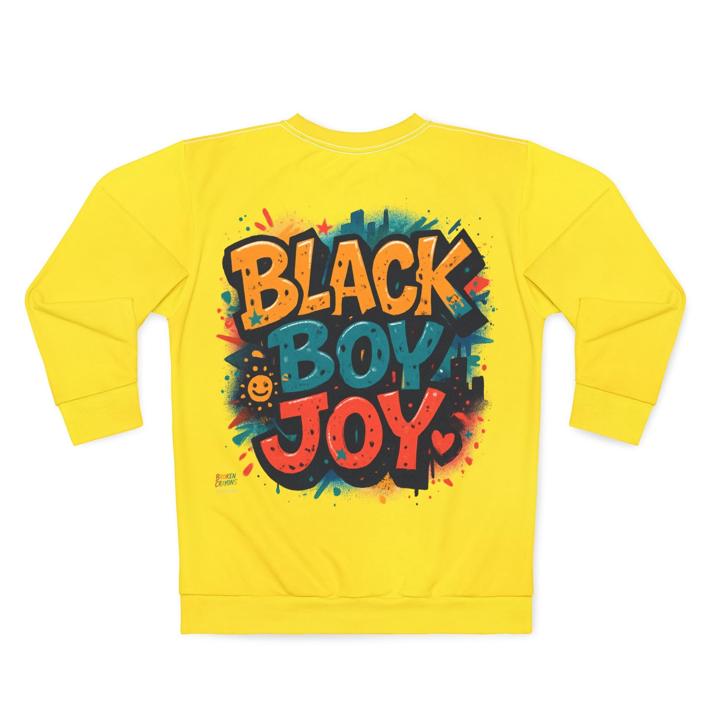 Broken Crayons Collection Joyful Unisex Sweatshirt - Celebrate Black Joy, Vibrant Art,