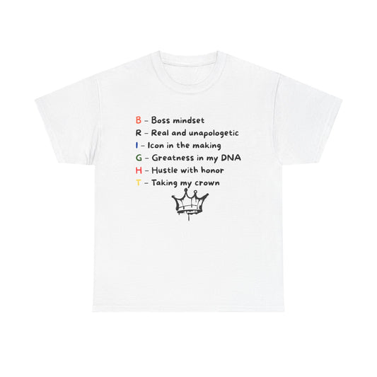 Boss Mindset Unisex Heavy Cotton Tee | Empowering Apparel for Aspiring Entrepreneurs, Motivational Gift, Casual Wear