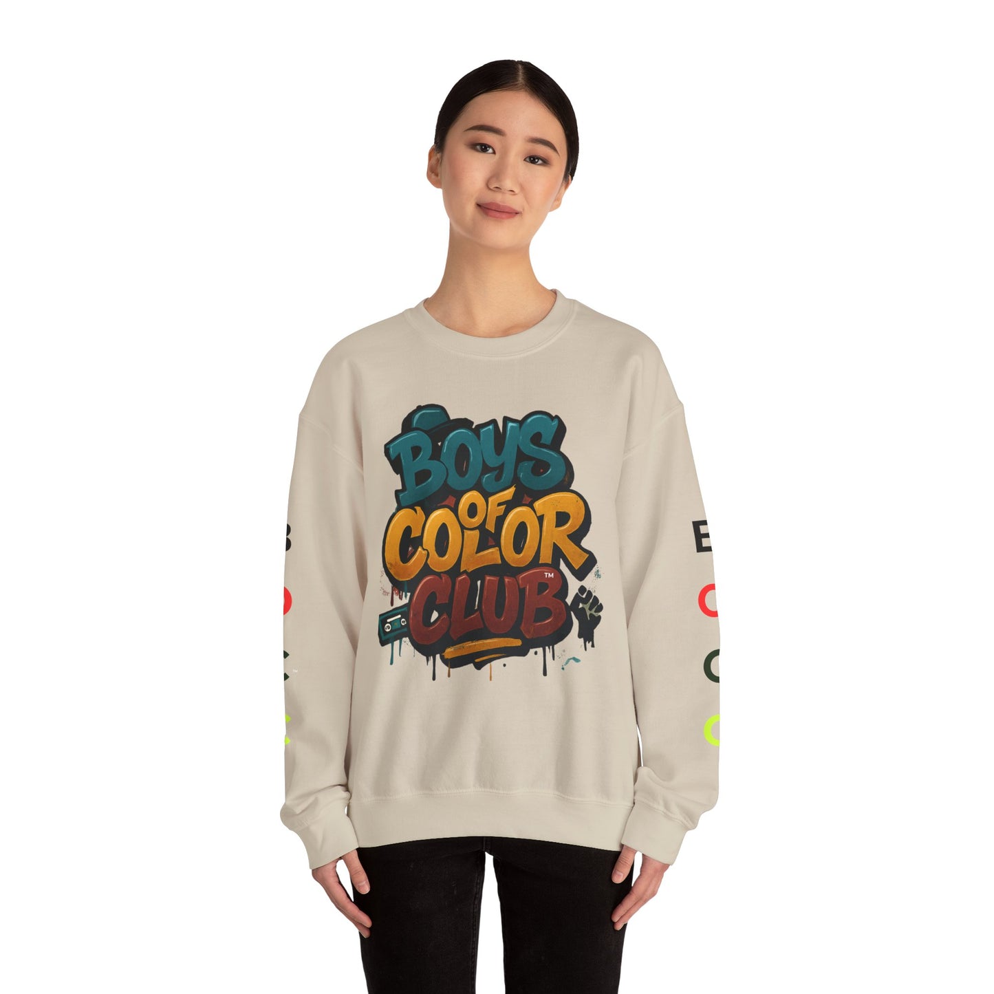 Broken Crayons Collection -Boys of Color Club Sweatshirt - Unisex Heavy Blend™ Crewneck