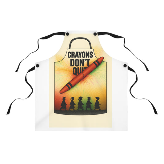 Crayons Don’t Quit™ Inspirational Apron – Graduation & Empowerment Gift