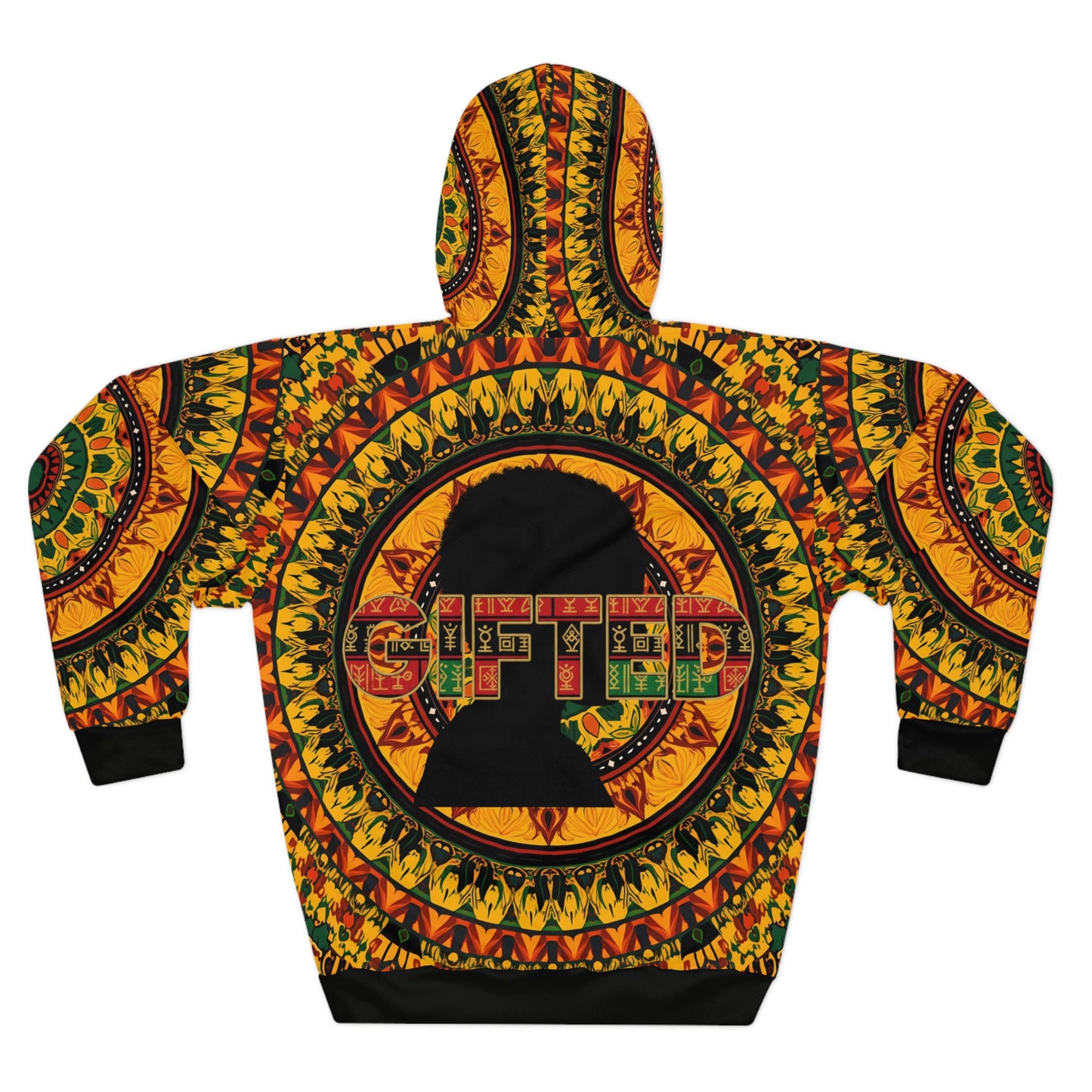 Broken Crayons Collection Gifted Mandela  Hoodie, Bohemian Pullover, Colorful Sweater, Festival Attire, Unisex Clothing, Cozy Layering Piece