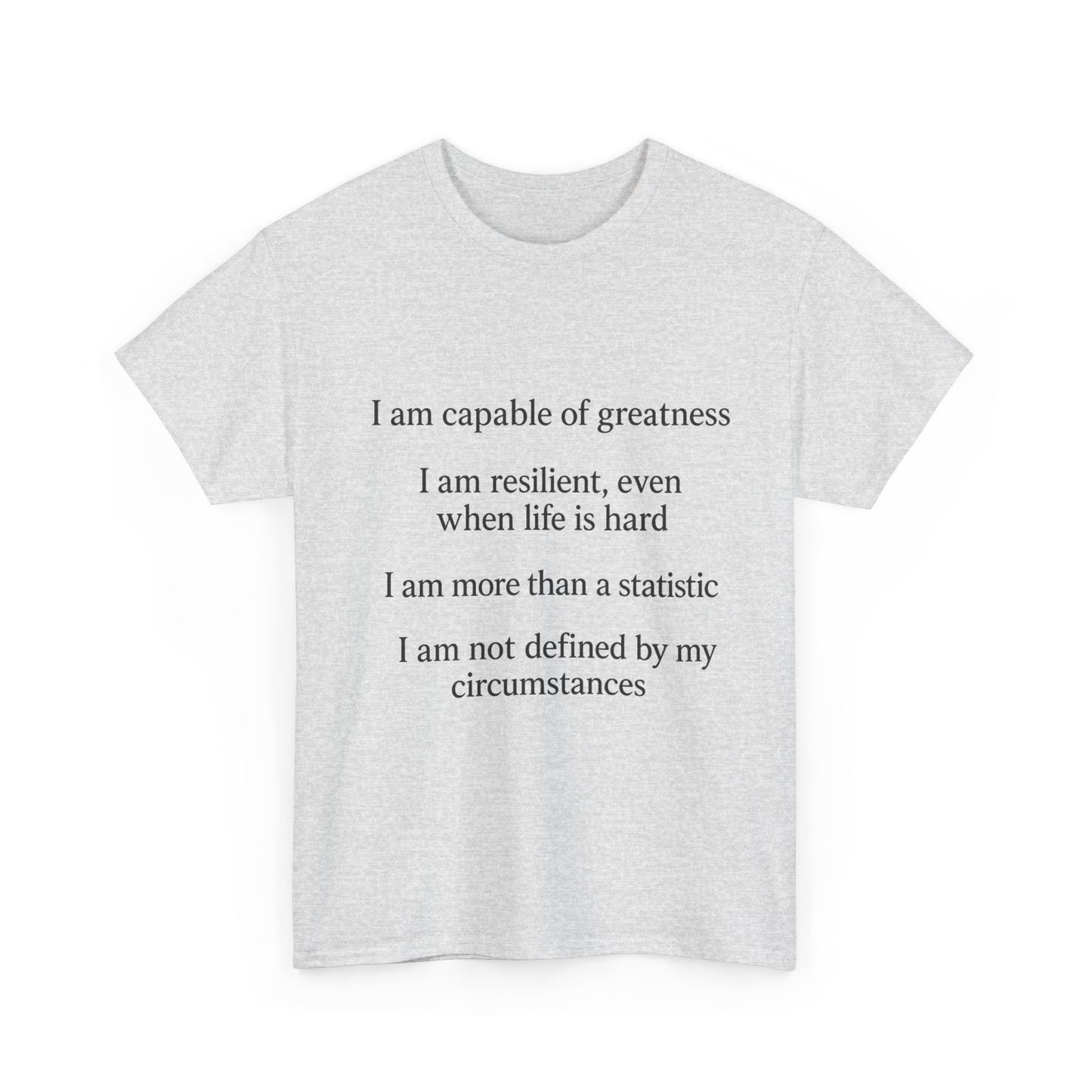 Inspirational Quote Tee for Personal Growth, Motivational T-Shirt, Unisex Affirmation Shirt, Gift for Students, Positive Vibes Apparel