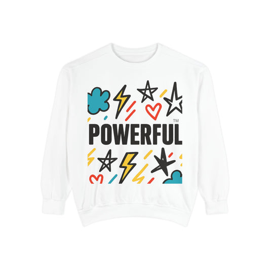 POWERFUL™ Graffiti Sweatshirt – Bold Affirmation for Boys of Color