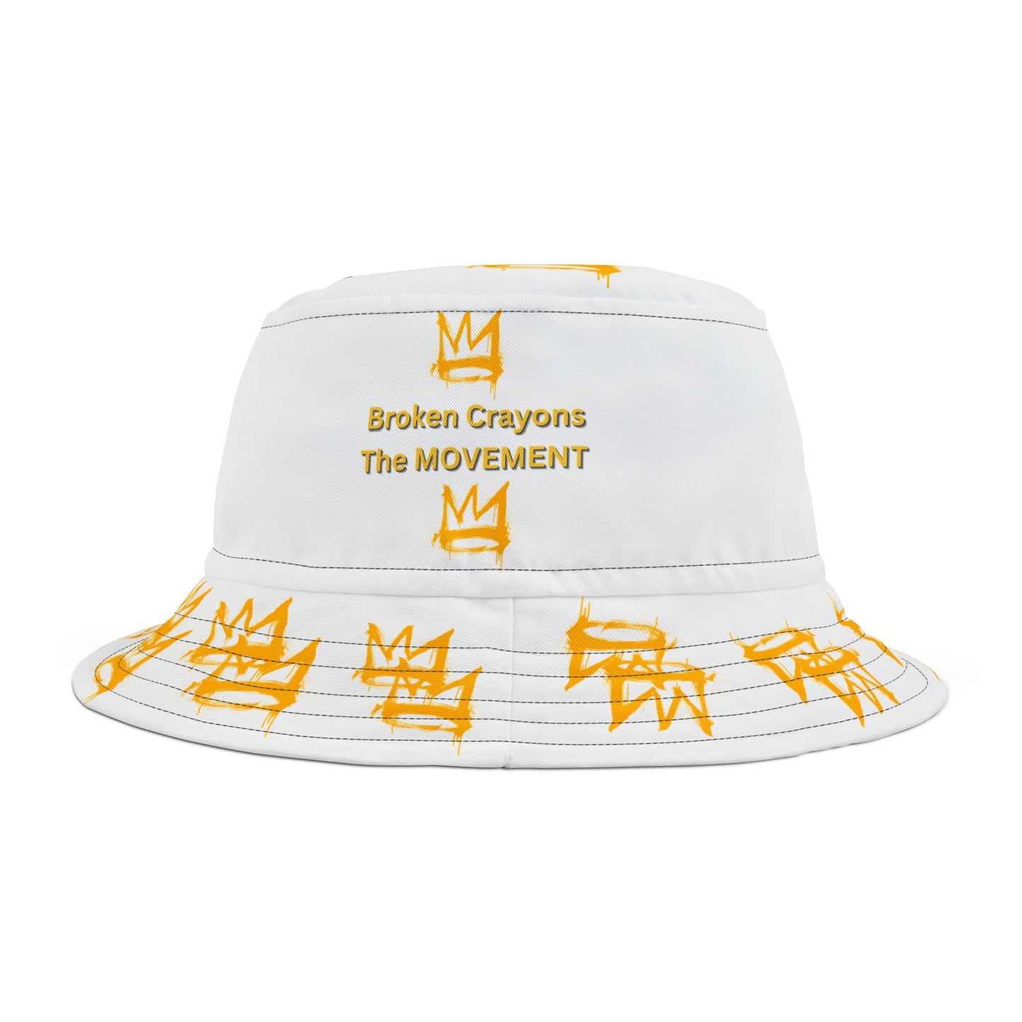 Broken Crayons The Movement Bucket Hat | Streetwear Crown Design | Unisex Summer Hat