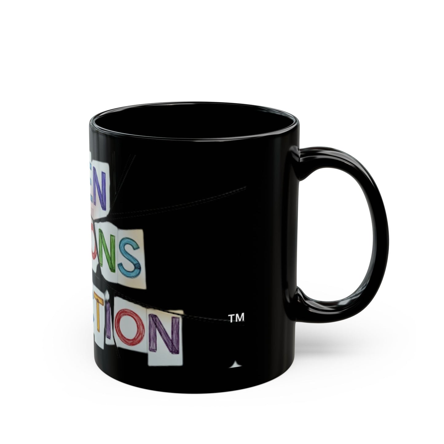 Broken Crayons Collection Mug - Inspirational Black Coffee Cup for Home & Office, Gift for Artists, Teachers, and Students