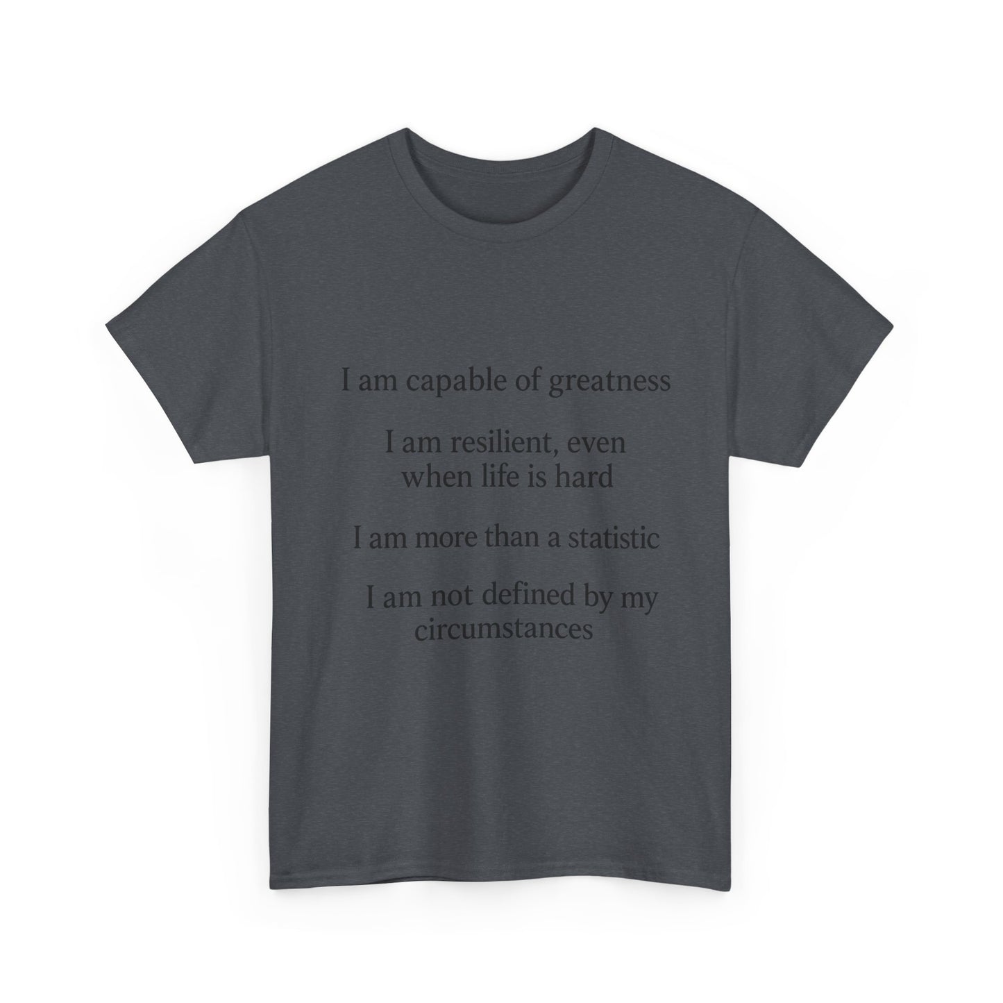 Inspirational Quote Tee for Personal Growth, Motivational T-Shirt, Unisex Affirmation Shirt, Gift for Students, Positive Vibes Apparel