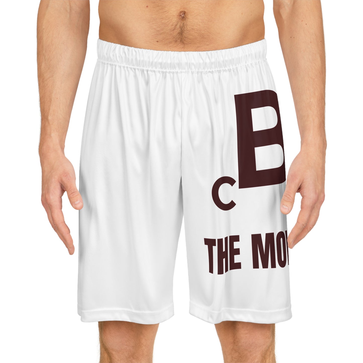 Broken Crayons Collection -White "BCC The Movement" Basketball Shorts - Athletic Apparel