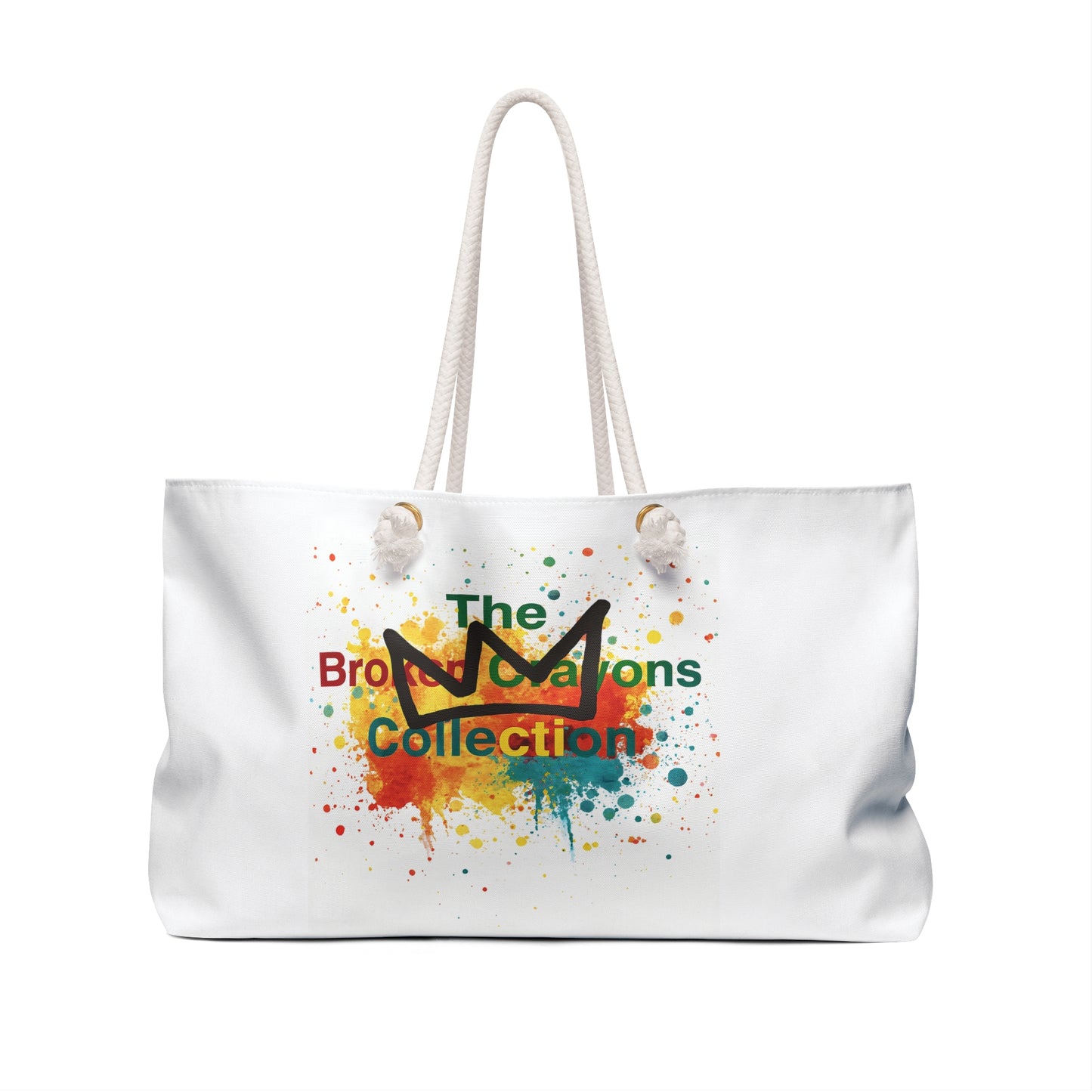 Broken Crayons Collection™ Tote Bag – Vibrant Crown Design Celebrating Culture & Creativity