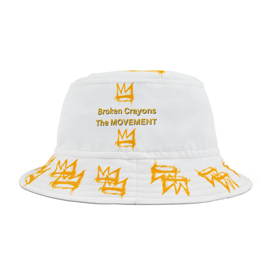 Broken Crayons The Movement Bucket Hat | Streetwear Crown Design | Unisex Summer Hat