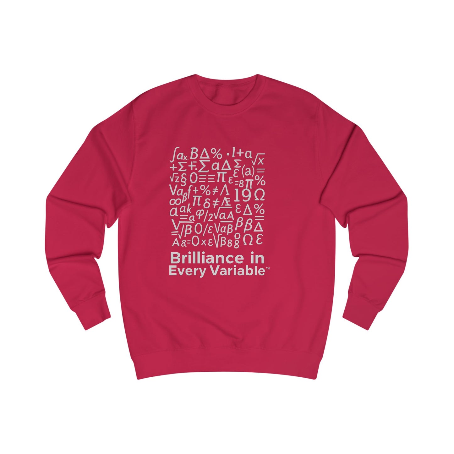 Brilliance in Every Variable™ Sweatshirt – Black Crewneck for Teen Boys | Math-Inspired Empowerment Apparel