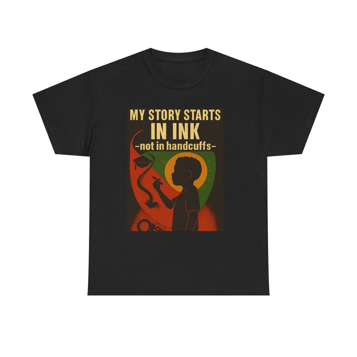 Inspirational Unisex Heavy Cotton Tee | Story Starts in Ink Design, Motivational T-Shirt, Gift for Writers, Teenager Apparel, Unique [...]