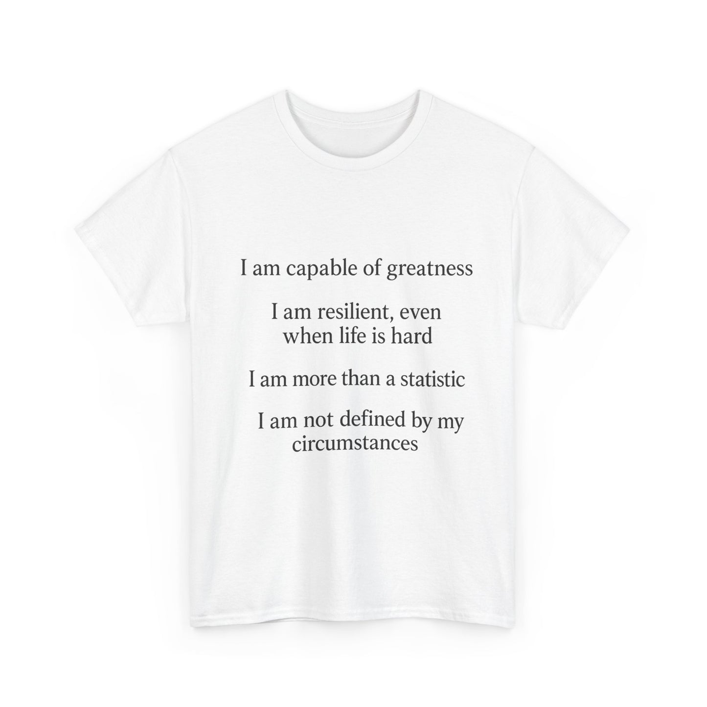 Inspirational Quote Tee for Personal Growth, Motivational T-Shirt, Unisex Affirmation Shirt, Gift for Students, Positive Vibes Apparel