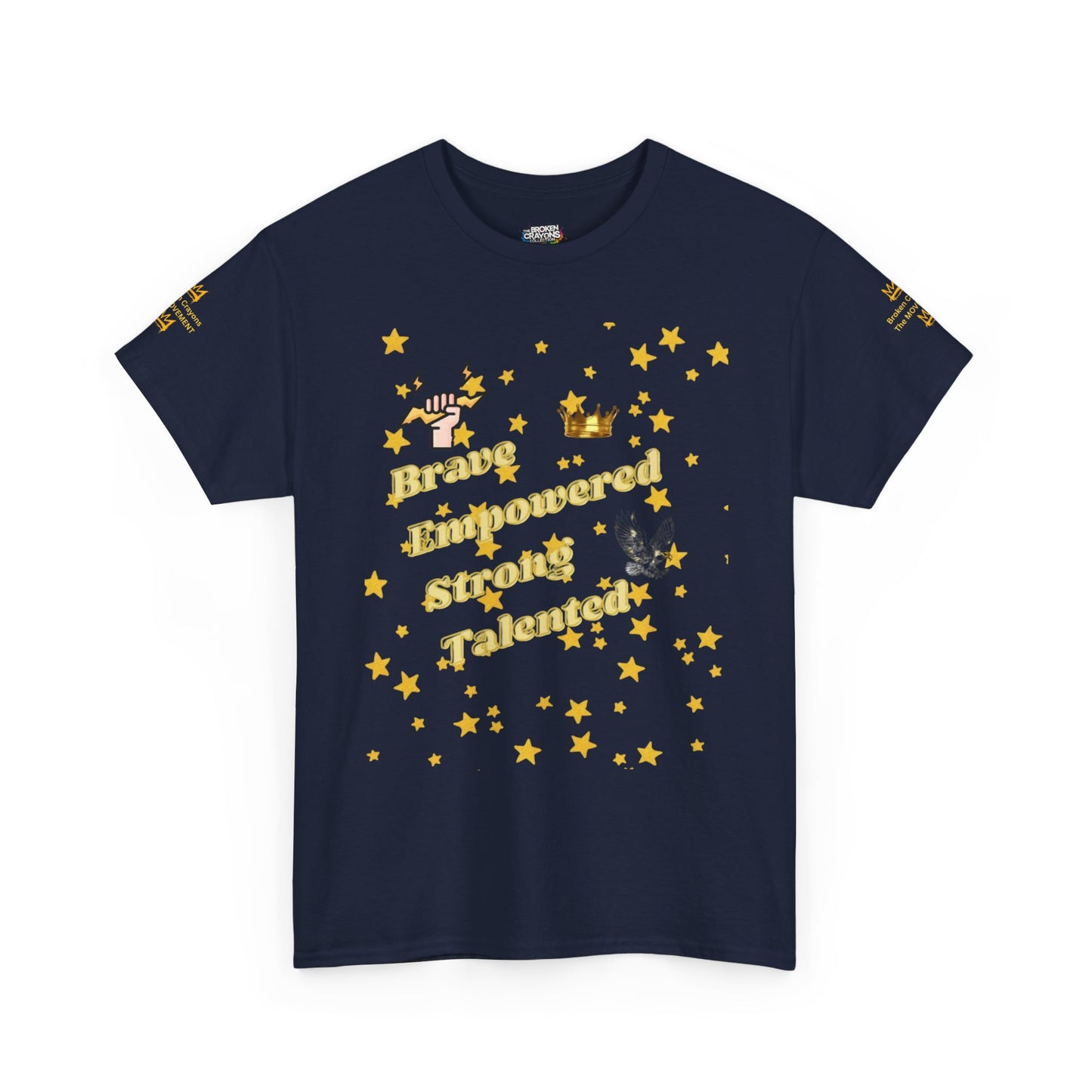 Brave, Empowered, Strong, Talented Stars Tee - Broken Crayons The Movement"