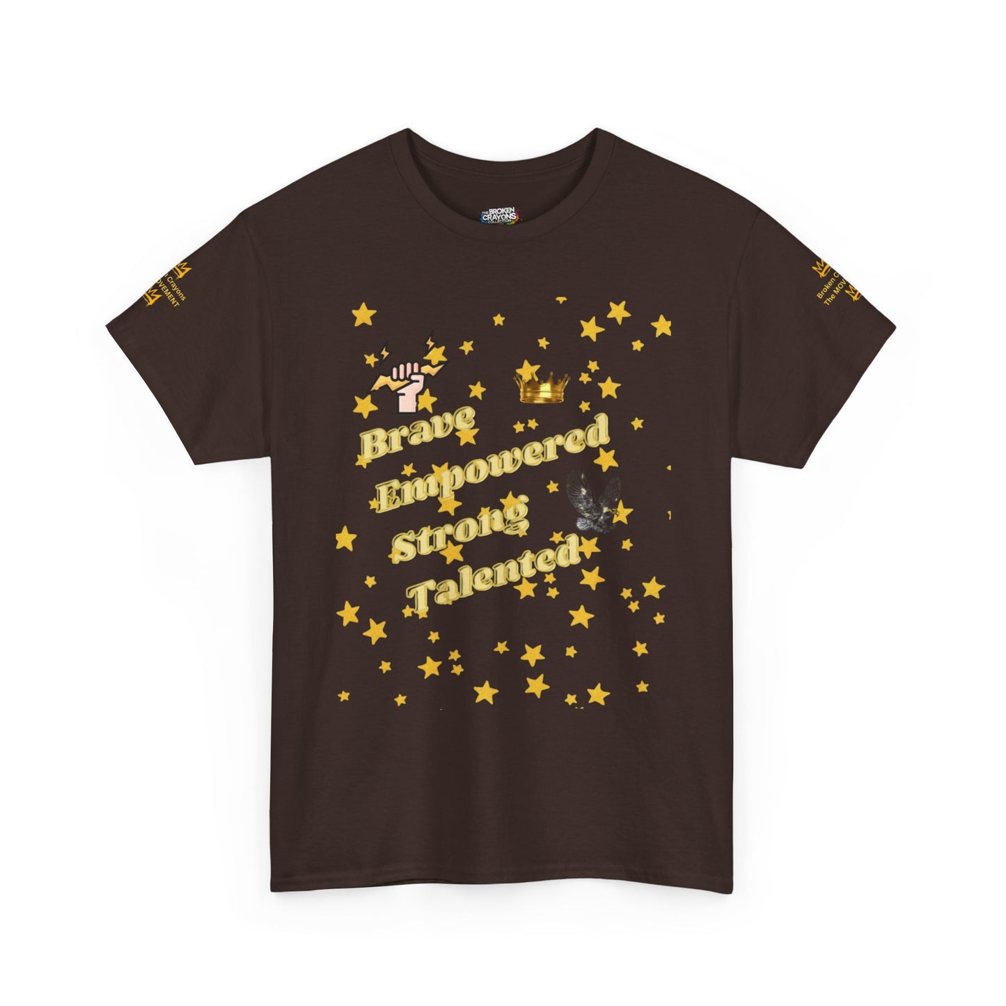 Brave, Empowered, Strong, Talented Stars Tee - Broken Crayons The Movement"