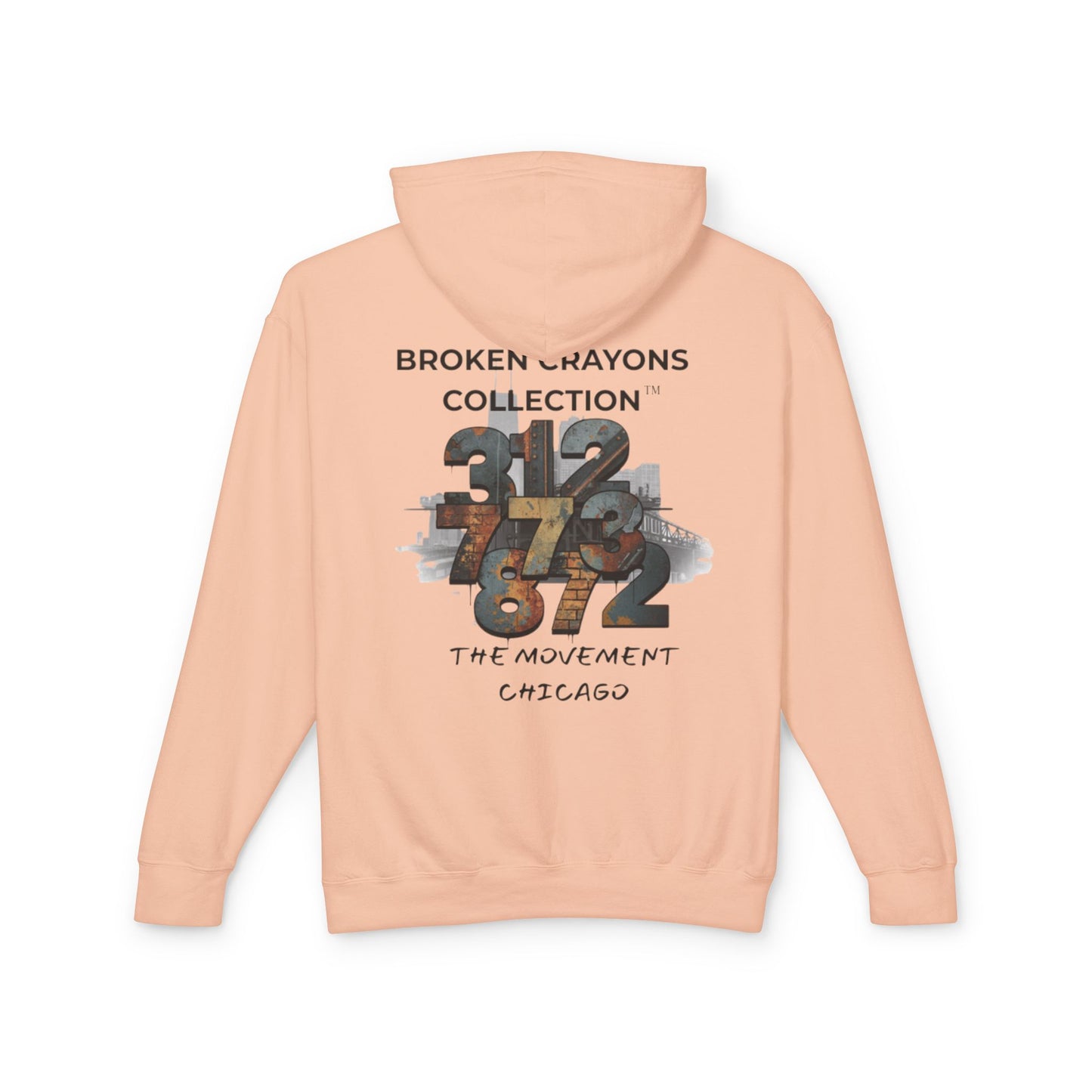 Broken Crayons Collection™ Chicago Hoodie – 312/773/872 Area Code Design