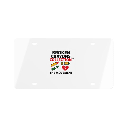 Broken Crayons Collection™ License Plate | Pan-African Empowerment | THE MOVEMENT