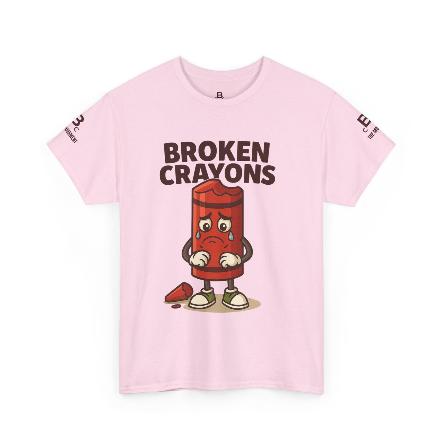 Broken Crayons Unisex Heavy Cotton Tee - Educational Graphic T-Shirt, Gift for Teachers, Kids Apparel, Fun Learning Shirt, Back to School