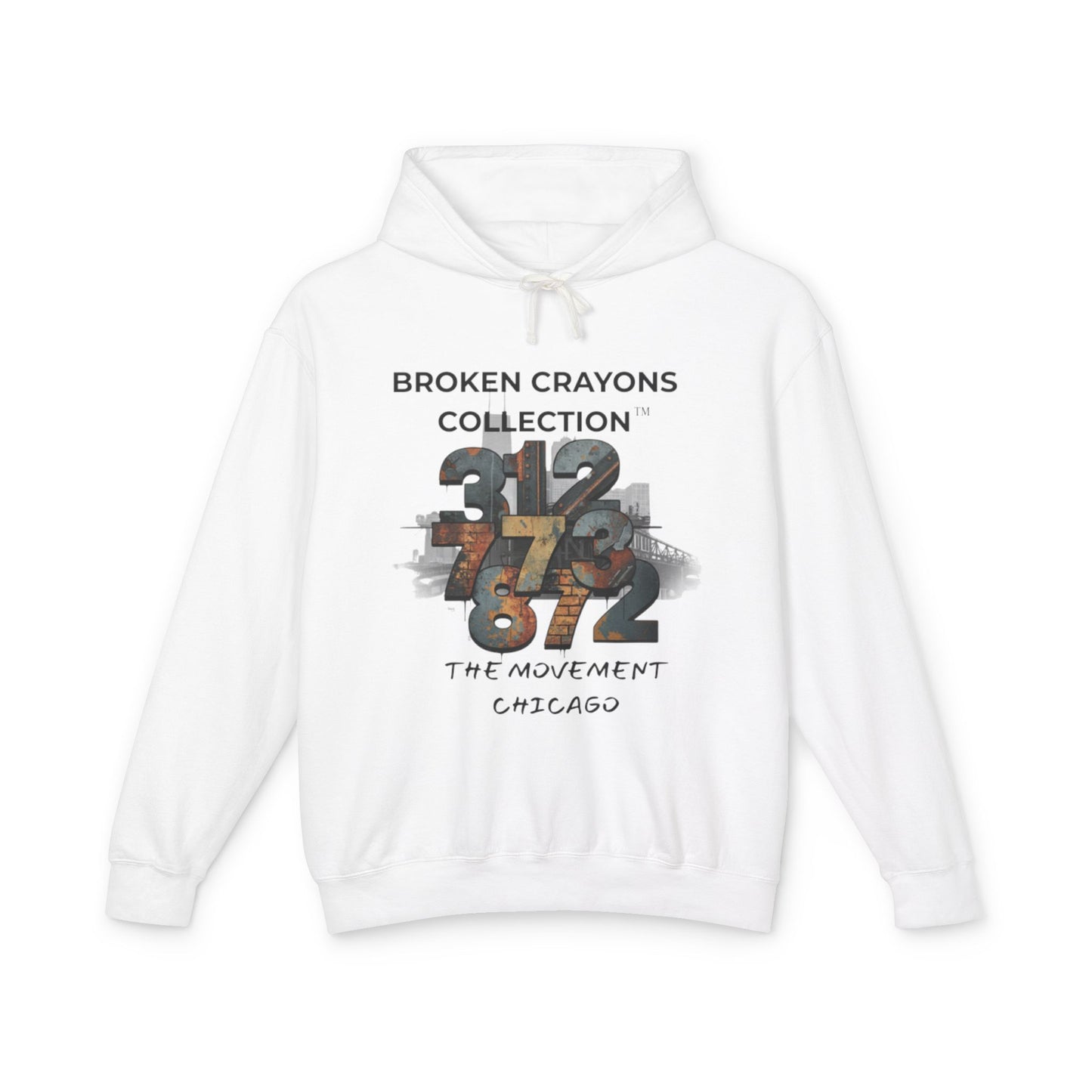 Broken Crayons Collection™ Chicago Hoodie – 312/773/872 Area Code Design