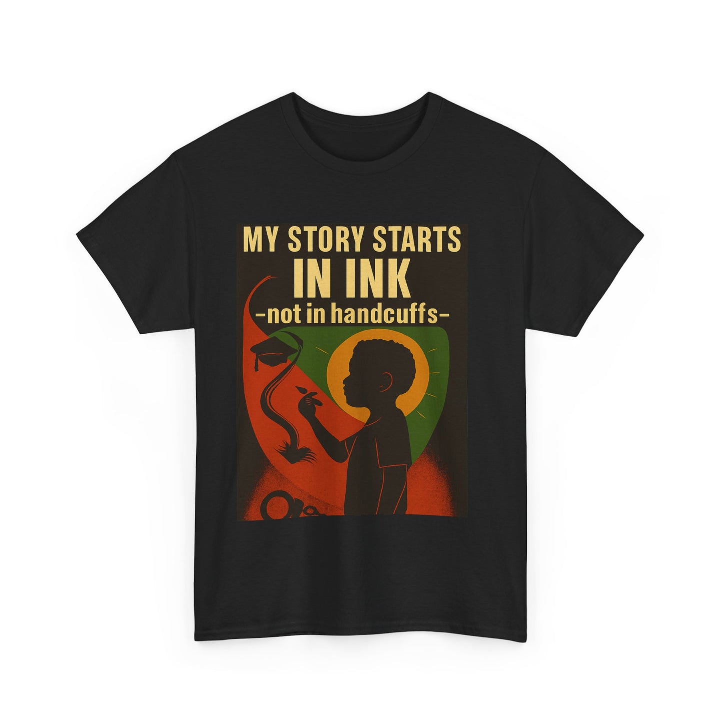 Inspirational Unisex Heavy Cotton Tee | Story Starts in Ink Design, Motivational T-Shirt, Gift for Writers, Teenager Apparel, Unique [...]